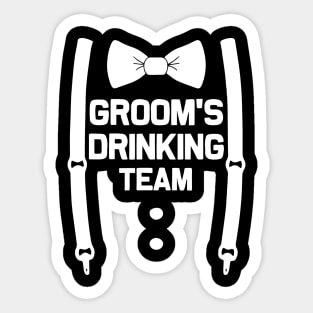 Groom Squad Groomsmen Sticker